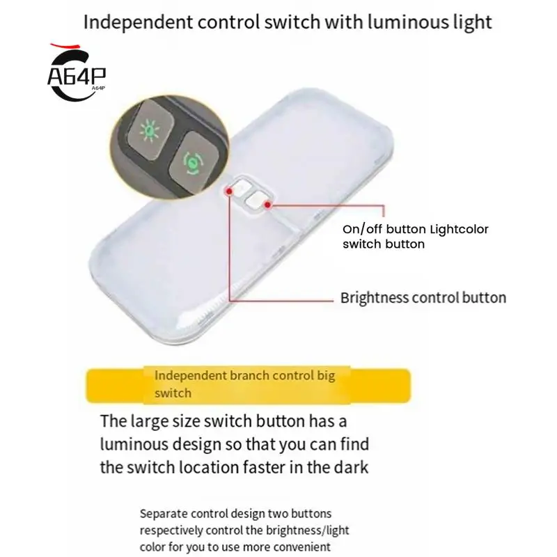 

A64P-3 Color TEM Campers Lights 204 Светодиодные светодиодные фонари с регулируемой яркостью для автофургонов/кемперов/автомобилей/прицепов/лодок