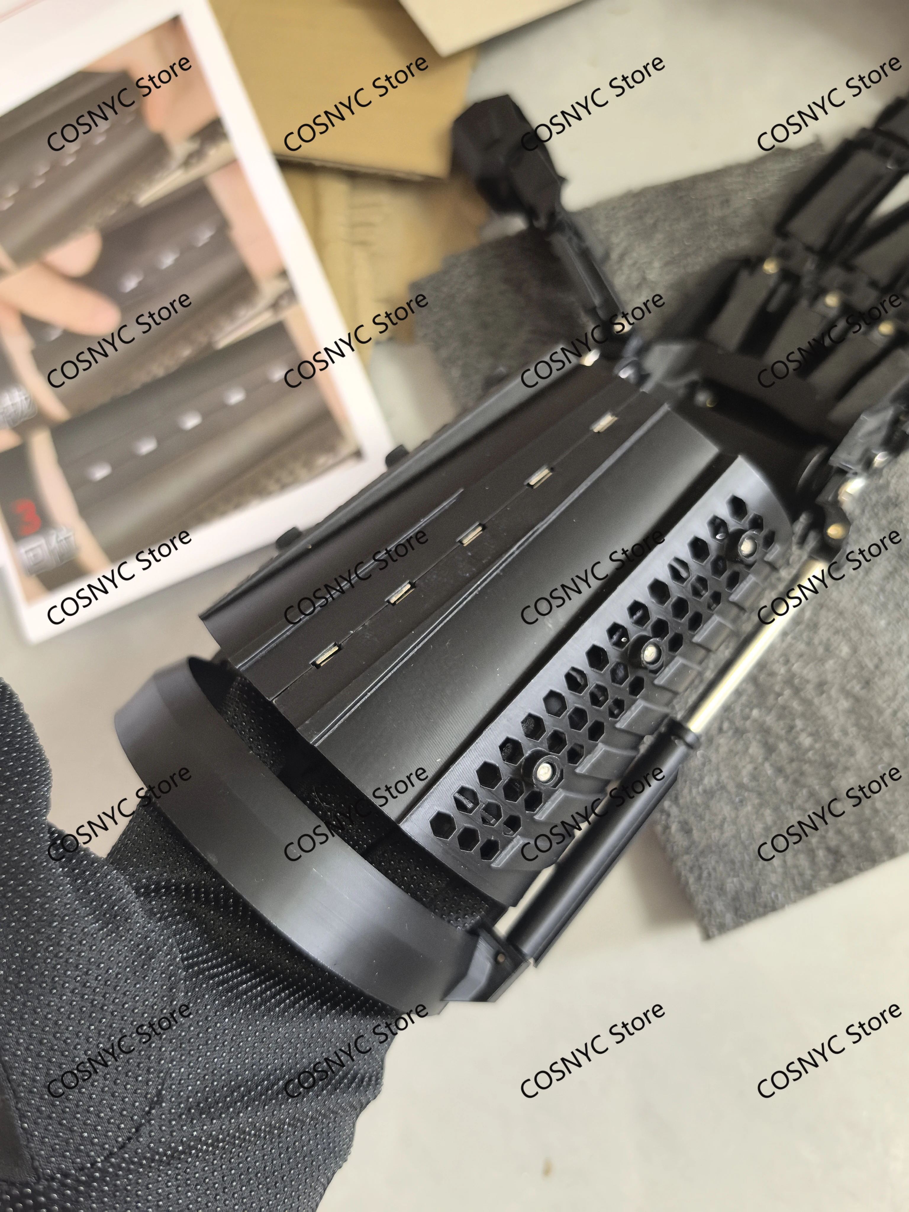 Máquinas vestíveis manopla cyberpunk luva tática legal flexível movimento de dedo desempenho de halloween cosplay adulto presente prop