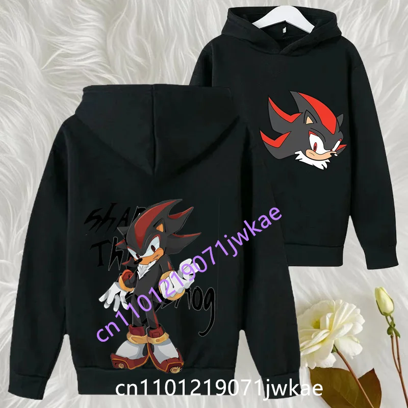 

Kids Hoodie Boys Girls 3-12Year Sweatshirt Cute Autumn Hoodies Sonic Pullover Coat Hots Sale Kid Printed Children's Clothing