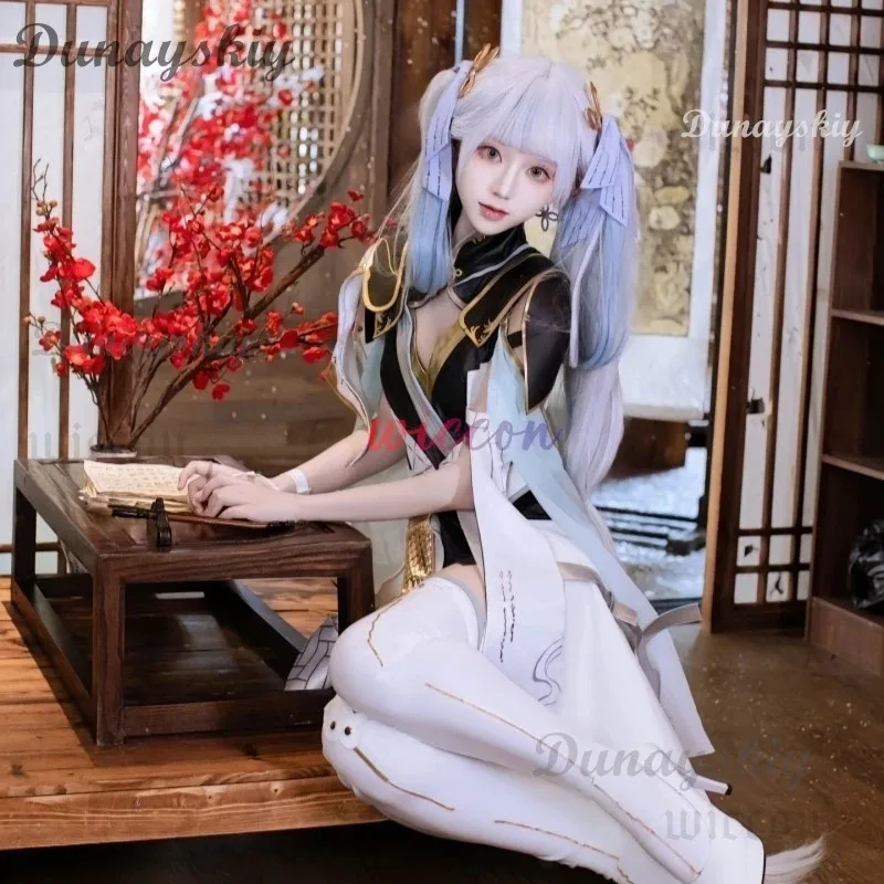 DY20Game Wuthering Waves Jinhsi Косплей Костюм 2Sstyle Костюм Татуировка Наклейка Платье Jinhsi Парик Hanfu Обувь Женская Хэллоуин Cos25