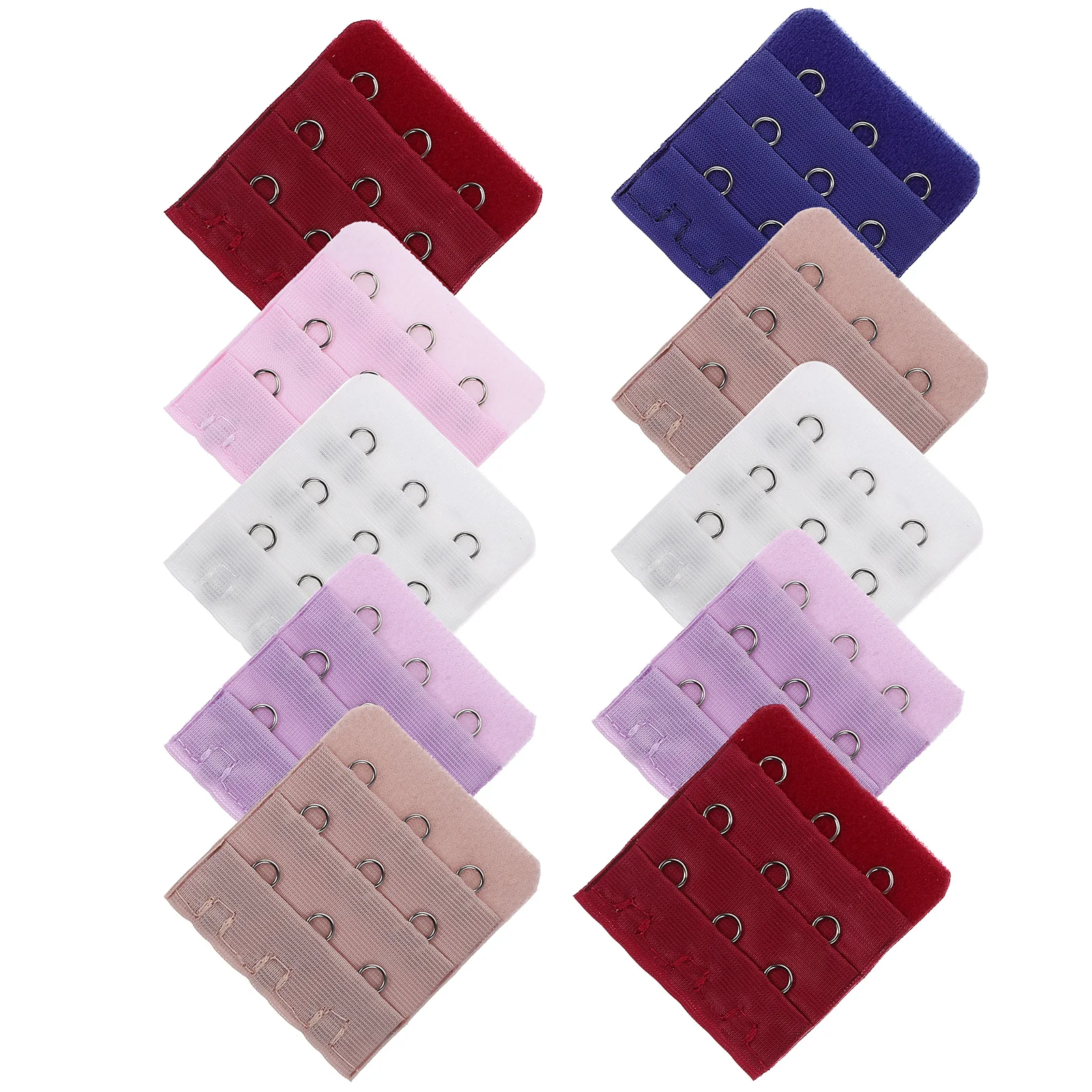 

10 PC Women Extender Hooks Extension Button Brassiere Extenders Buckle Women's down Shirts Shoulder Strap Gasket