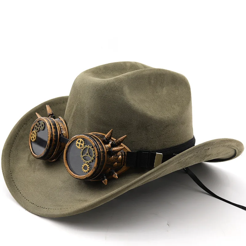 Fire Fist Ace Cosplay Anime Stage Performance Same Cartoon Suede Cowboy Hat