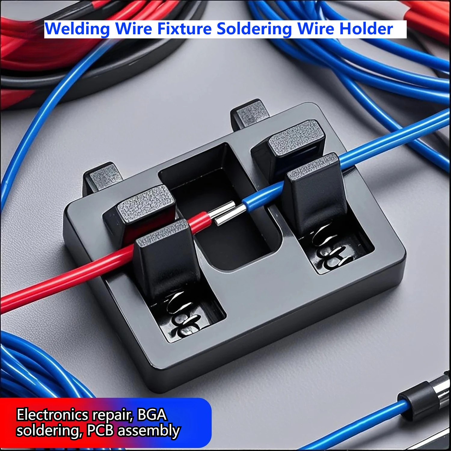 Protable Wire Soldering Clamp Adjustable Welding Wire Fixture Holder Tin Soldering Iron Holder for Construction Electrical Work