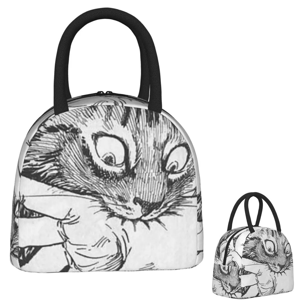 

My Cute Cat Tomie Junji Ito Insulated Lunch Bag for Women Children Leakproof Food Boxes Thermal Lunch Box Tote