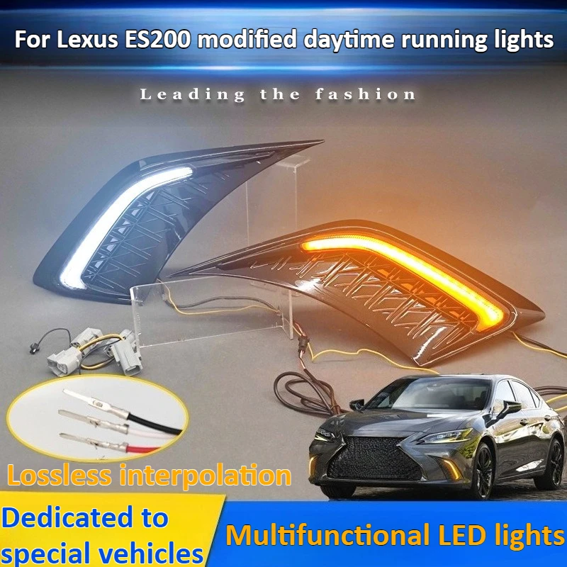 

Для Lexus ES200 260 300 350 500 2018-2022 дневные ходовые огни светодиодные передние фары модифицированные противотуманные фары