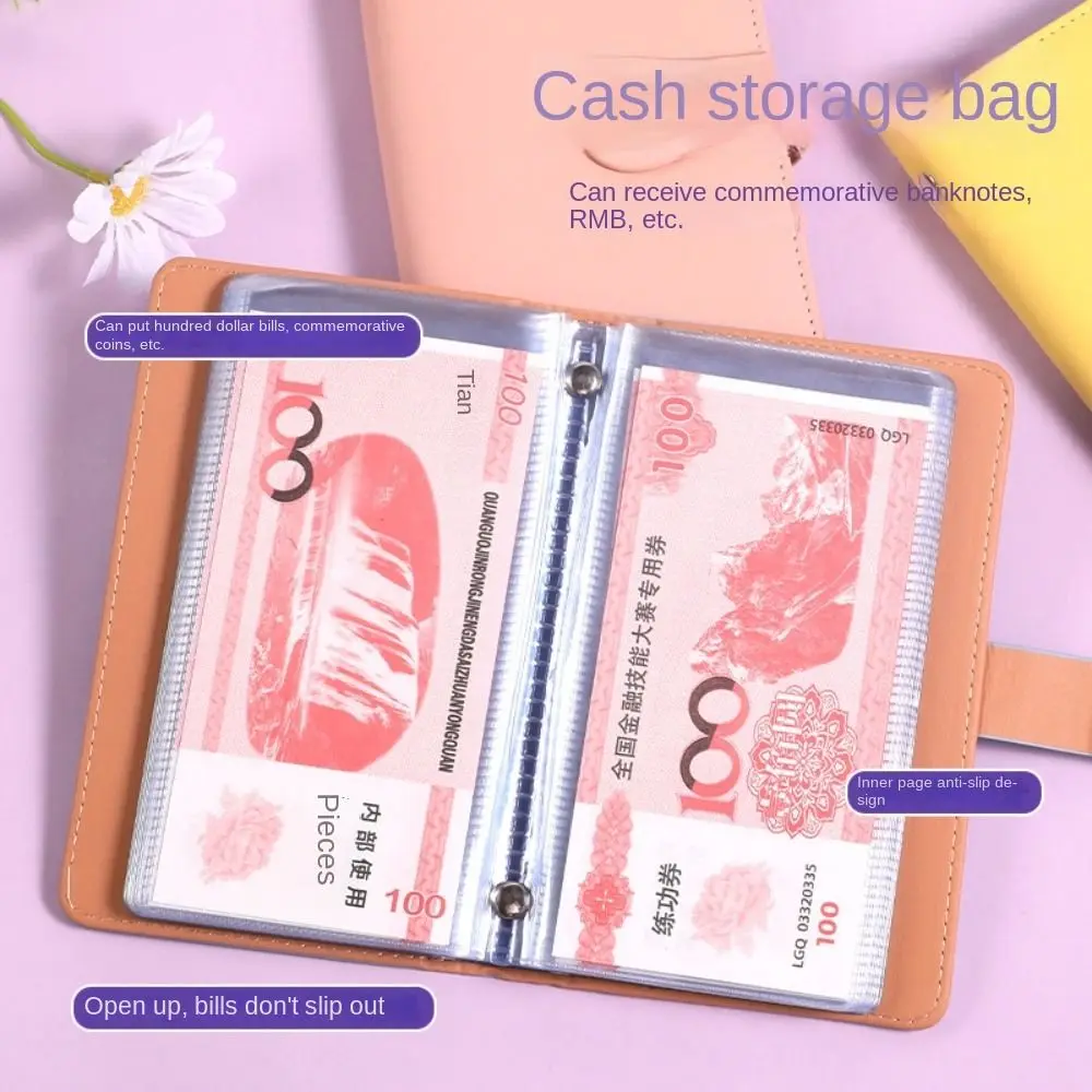 Ahorre dinero 100 sobres Ahorro de dinero Challeng PU Impermeable Ahorro Desafíos Hojas Reutilizables Gran capacidad