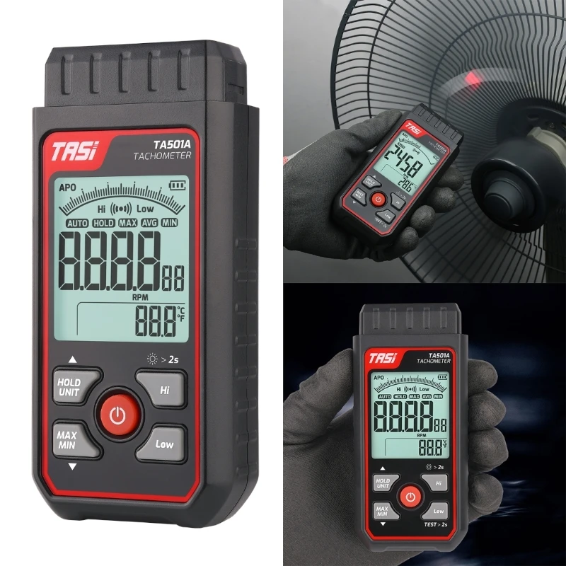 Digital Handheld Stroboscope Tachometer Speed Tester Non-Contact Speed Analyzers