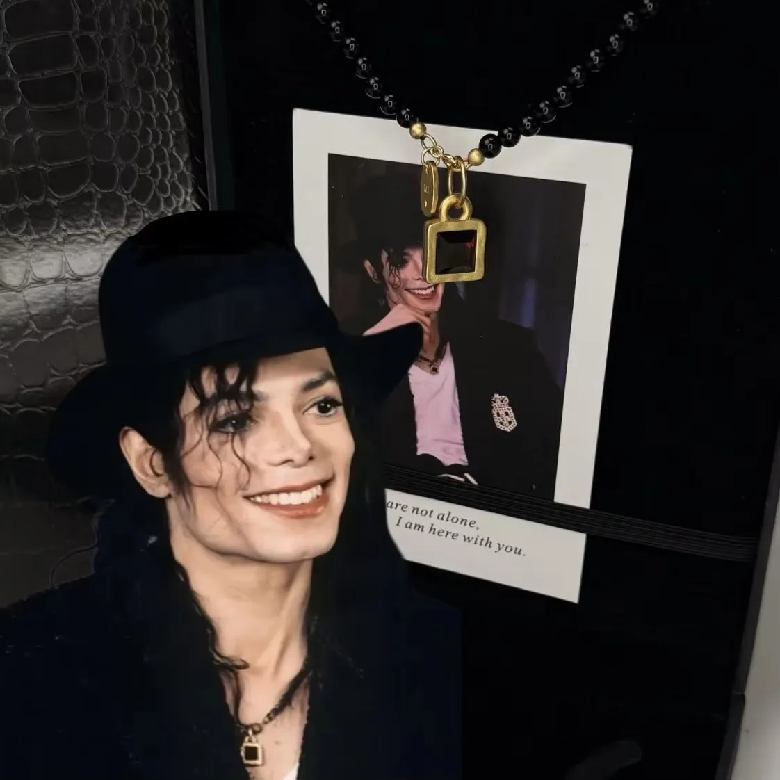 Artist Singer Michael Jackson Necklace Rock Roll Everlasting Classic MJ Pendant Hot Charm Punk Jewelry Men Women Gift