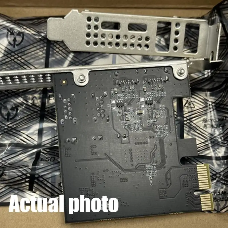 Desktop PCIe USB 3.2 Expansion Card 4 Port 2 Type C 2 Type A 10Gbps Support 