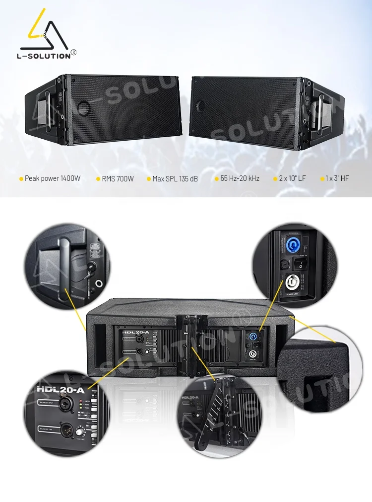 4 Uds Line Array Hdl 20 Hdl20 Hdl30 9006 Altavoces profesionales Line Array activo 10 pulgadas Powered Line Array