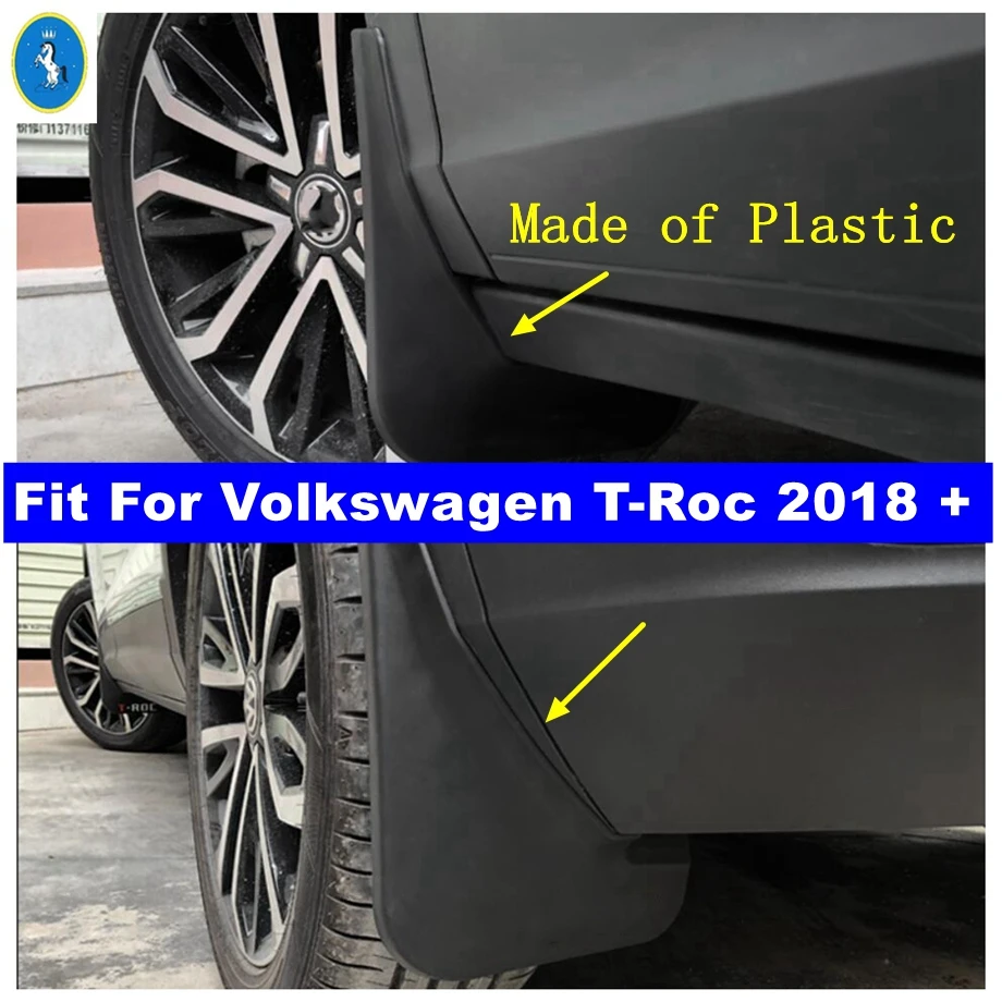 

Car Mud Flaps Guard Fender Front Rear Wheel Mudguard Fit For Volkswagen T-Roc T Roc 2018 - 2022 Plastic Exterior Accessories