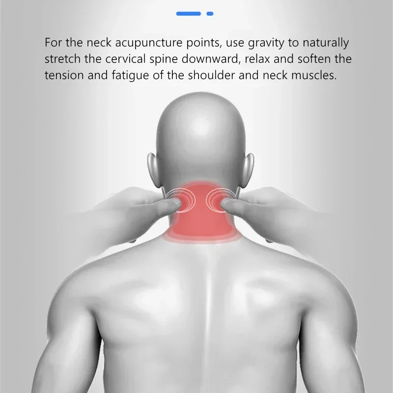 KM-almohada de masaje para columna Cervical, Corrector relajante de cuello y hombros, tracción muscular Cervical, corrección de columna vertebral