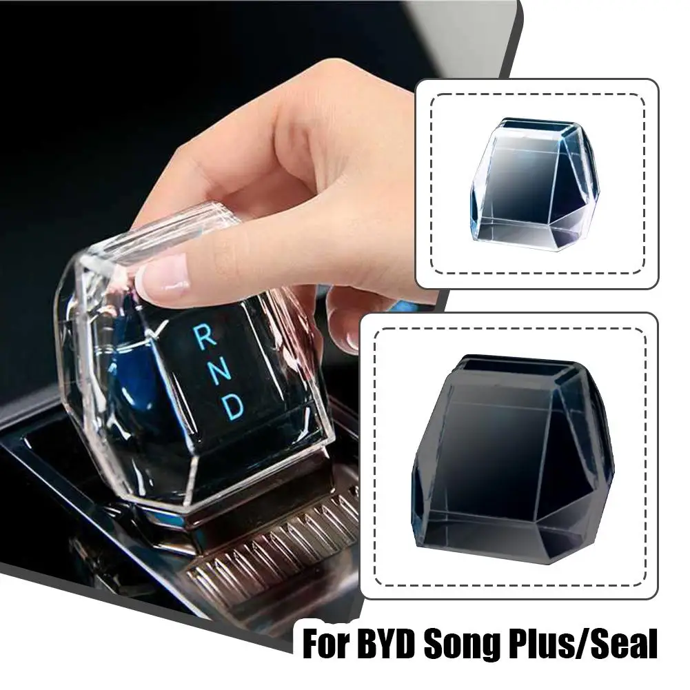 Car Central Control Gear Head Shift Knob Cover Sequin Trim for BYD SEAL DMI EV E2 Sea-Lion 07 Interior Accessories