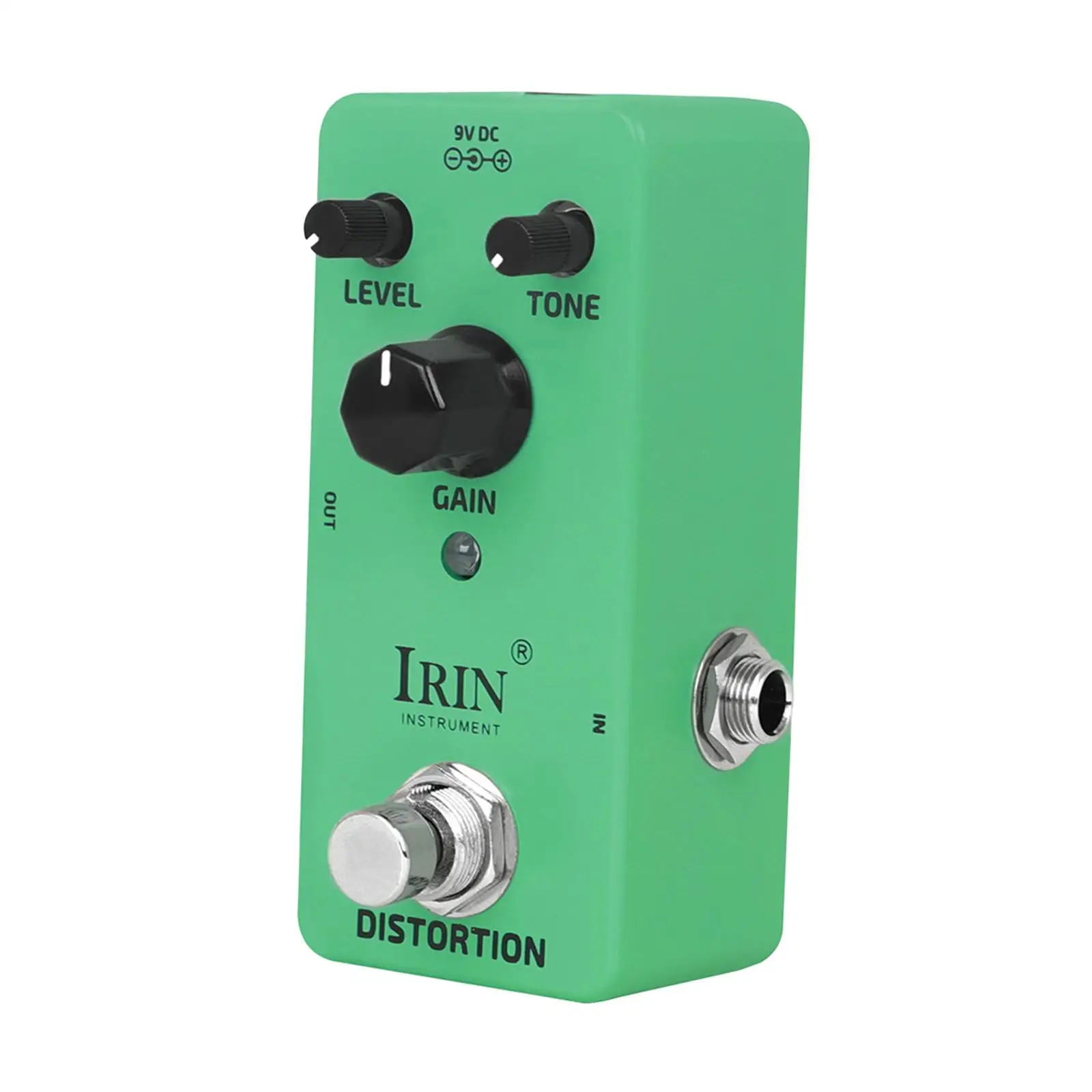 

Guitar Distortion Pedal 9V DC Metal Shell Electric Guitar Accessory 3 Modes
