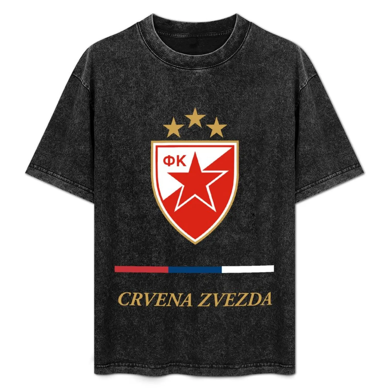 

Crvena Zvezda FK T-Shirt funny costumes rapper graphic tees sublime oversized black t-shirts for men