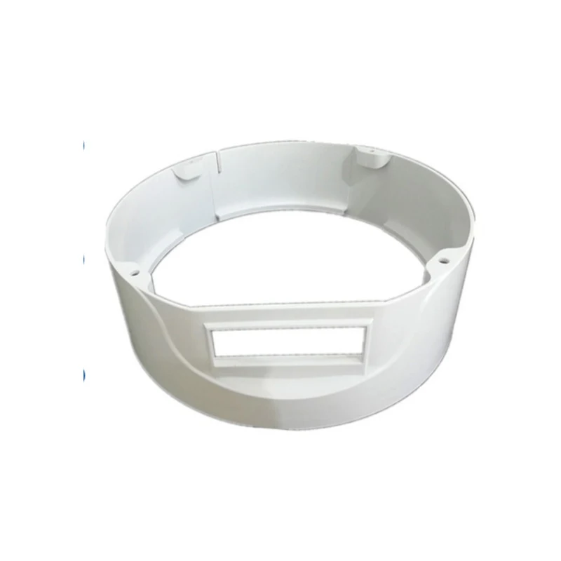 CNC machined white plastic material, annular equipment frame, electronic accessories protective shell