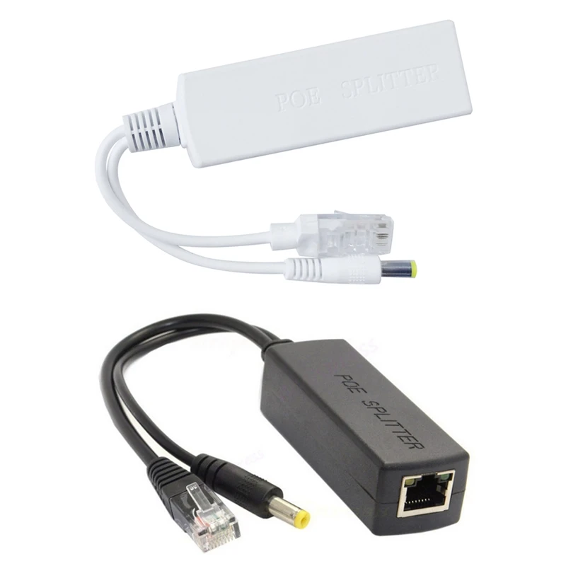 Gigabit Mini Poe Splitter 10/100/1000Mbps POE Splitter DC Output 12V Power Over Ethernet IEEE 802.3Af For IP Came