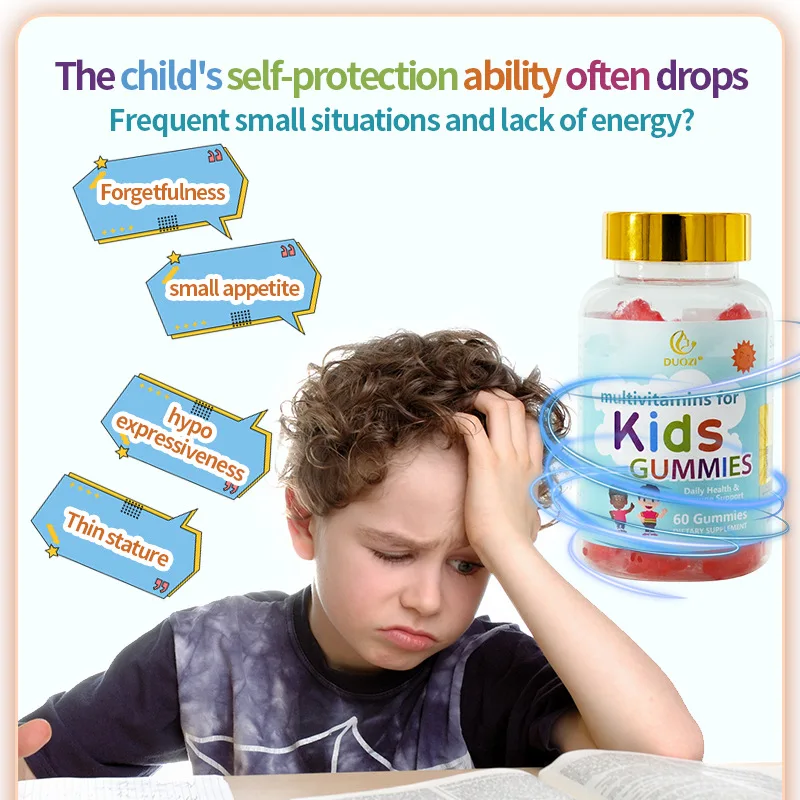 

Детские мультивитаминные жевательные конфеты повышают иммунитет, балансовое питание, способствуют рост и развитие, пищеварение и впитывание.