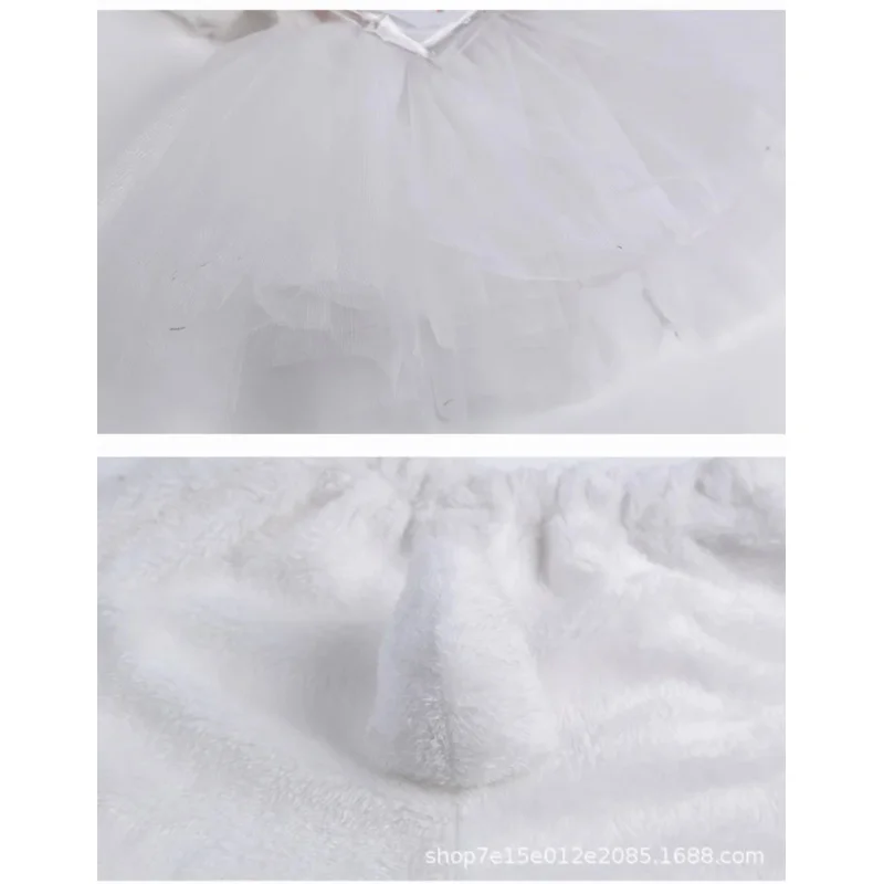 Rabbit Children's Performance Costumes Cute Animal Outfits Set Students Party Dance Clothes Kids Kindergarten's Stage Yarn Skirt