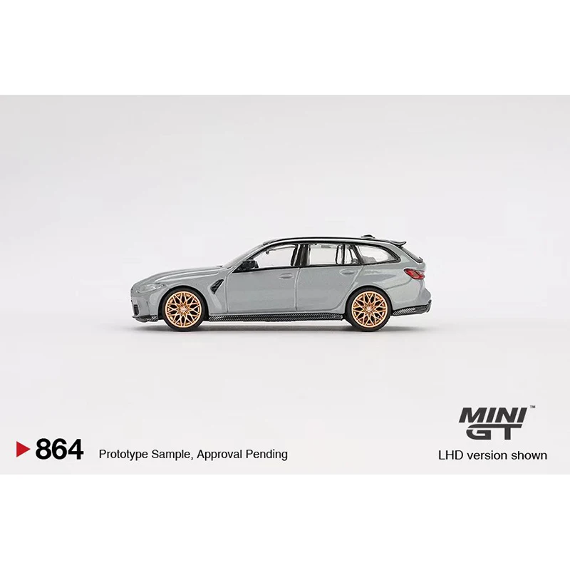 PreSale MINIGT 864 1:64 M3 Competition Touring Brooklyn Grey Diecast Diorama Model Collection Miniature Toys