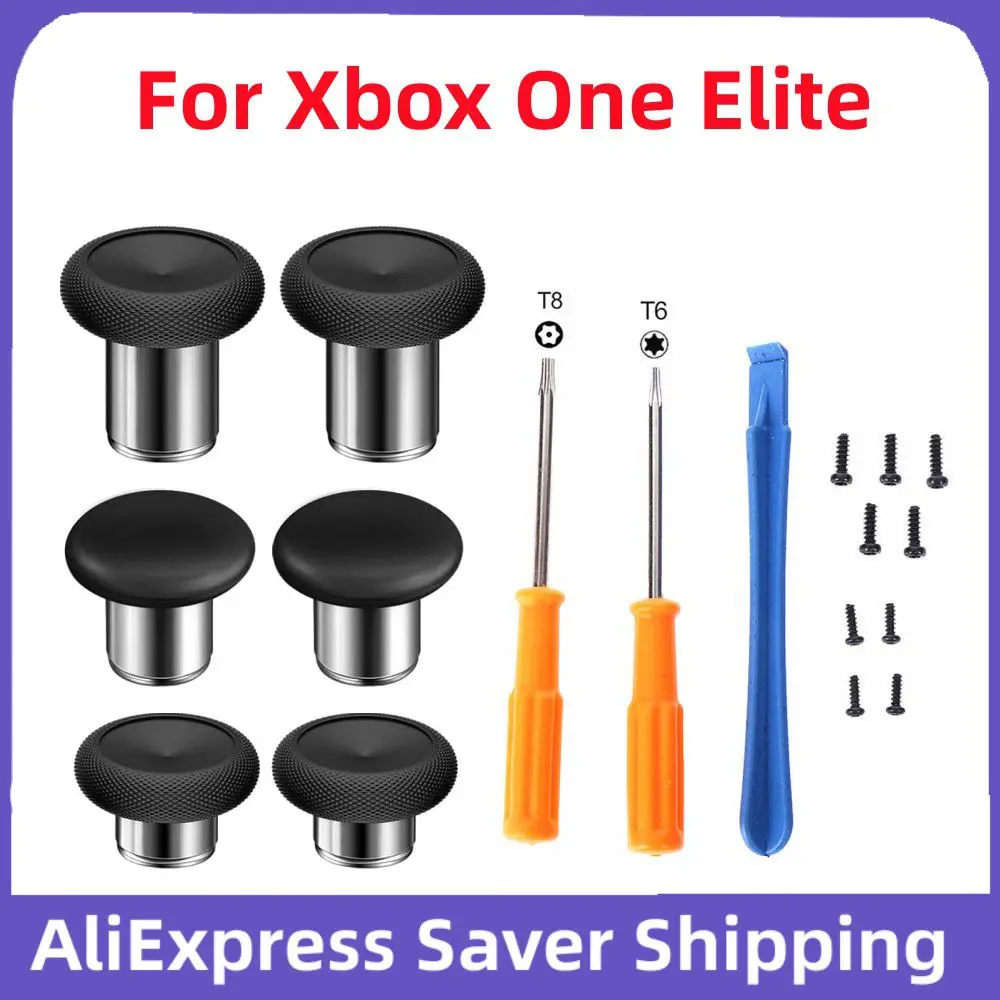 1 paio di bastoncini per pollice analogici Set per Controller Xbox One Elite serie 1 bacchette di ricambio Joystick parti accessori per la