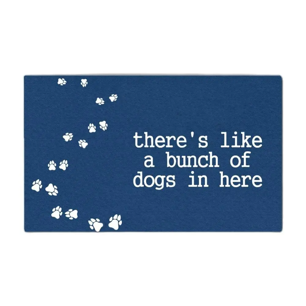 

There's, Like A Bunch Of Dogs Tapete Doormat Outdoor Rubber Welcome Kitchen Porch Decor Shoe Garage Rug Patio Front Door Mat