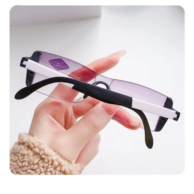 Fashion Reading Glasses Men Women Clear Lens Half Frame Presbyopic Eyewear 1.0 1.5 2.0 2.5 3.0 3.5 4.0 for Reader
