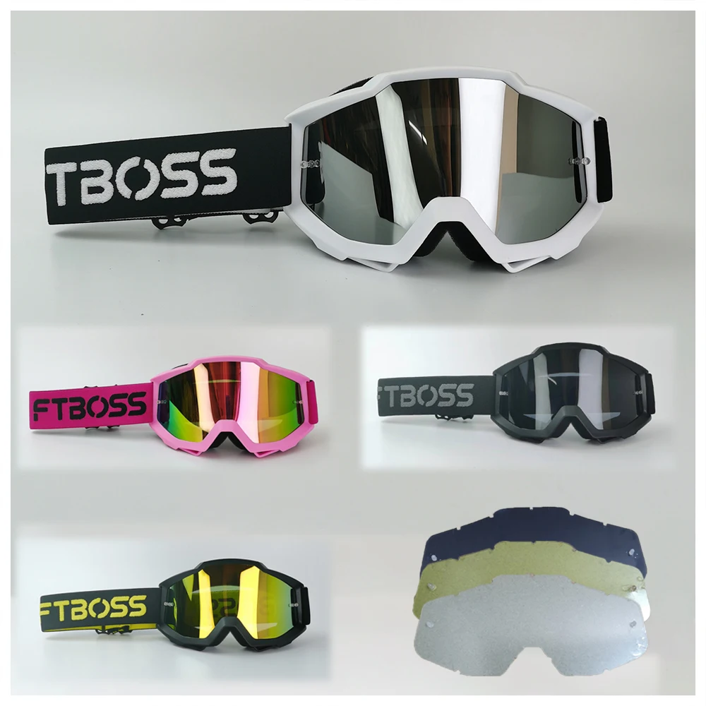 Ski Glasses Winter Motorcycles Cycling Riding Glasses FTBOSS Off-Outdoor Windproof Dustproof Glasses Men MTB ATV Safety Goggles