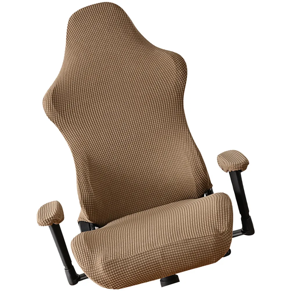 1Set Elastic Chair Cover Protector Washable Stretchable Slipcover for Gaming Computer Office Chair Resists Fade Shrink Pet