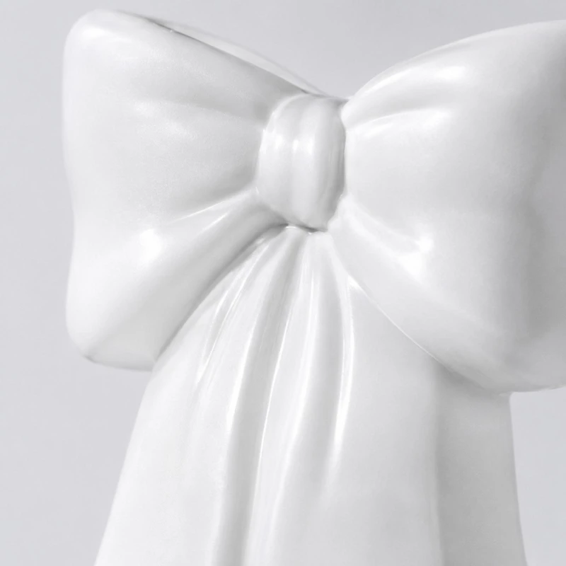 Resin Ribbon Vase Mold with 3D Ribbon Design, Silicone Casting Mold for Display Containers, Desktop Display Projects, 9.9 x 8.3
