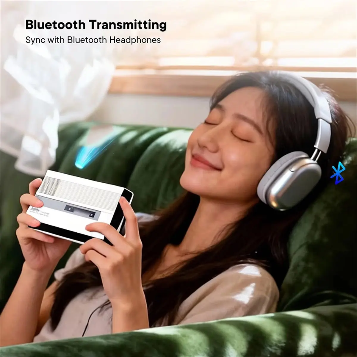 Big Discount Retro Cassette Player Recorder Portable Bluetooth Speaker for Camping, Hi-Res Sound