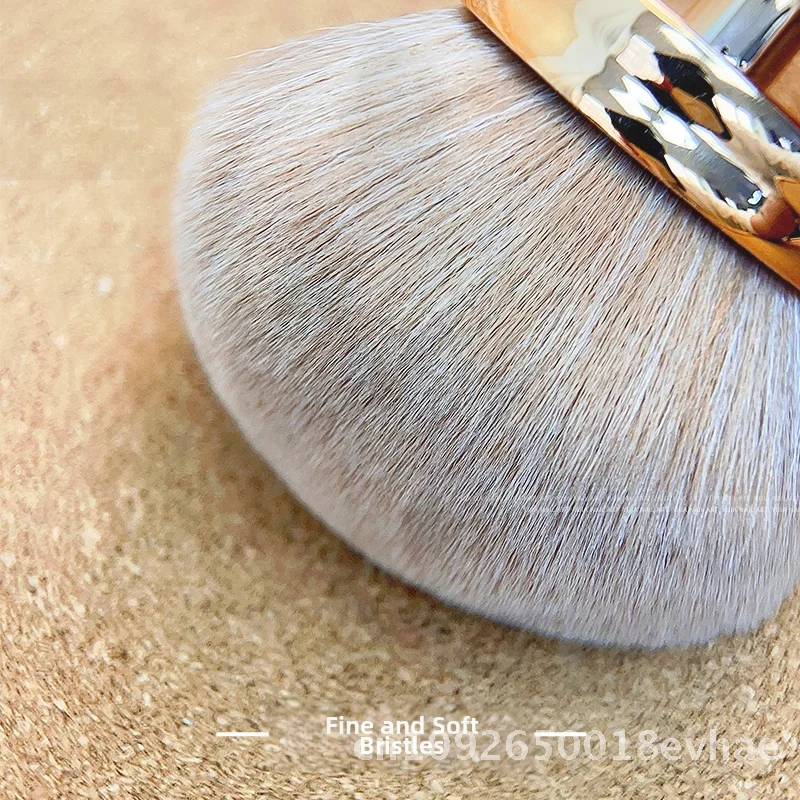 Großer, loser Puderpinsel mit Pilzkopf – flauschiger, weicher, multifunktionaler Rouge-Make-up-Pinsel im koreanischen Stil, Gold-Roségold-Optionen