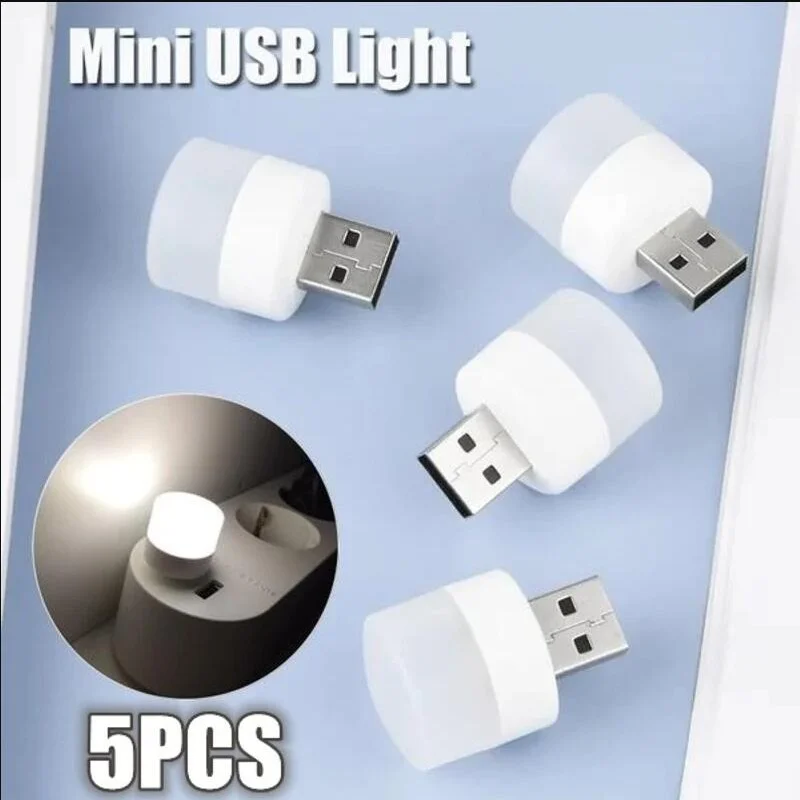 

Лампа с мини-USB-разъемом, 5 шт., 5 В, 1 Вт