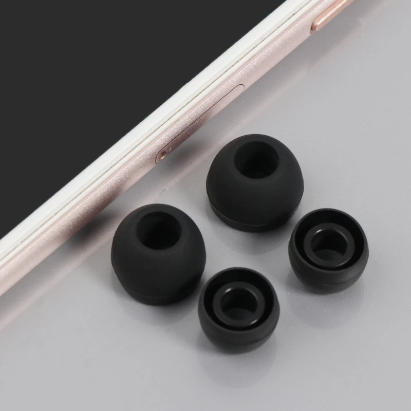 12Pcs Silicone Buds Ear Tips S L Sizes Earbuds Soft Rubber Flexible Eartips