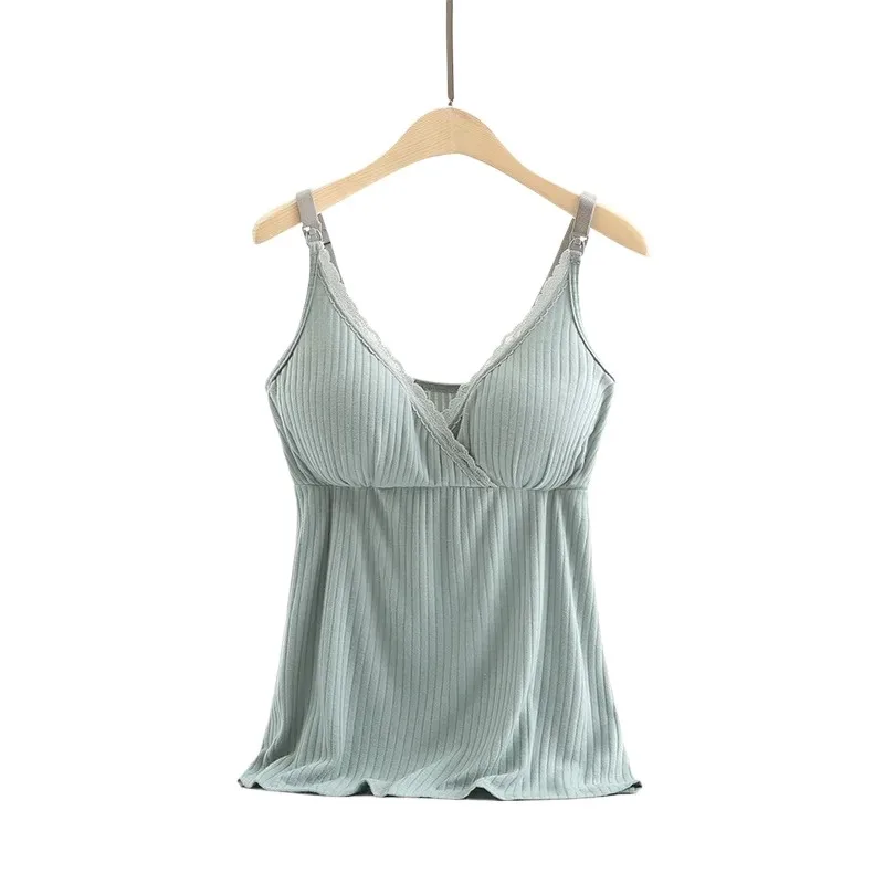 Maternity Nursing Tank Tops Breastfeeding Top Suspender Nursing Tops for Pregnant Women Comfortable Sleeveless Feeding Camisoles