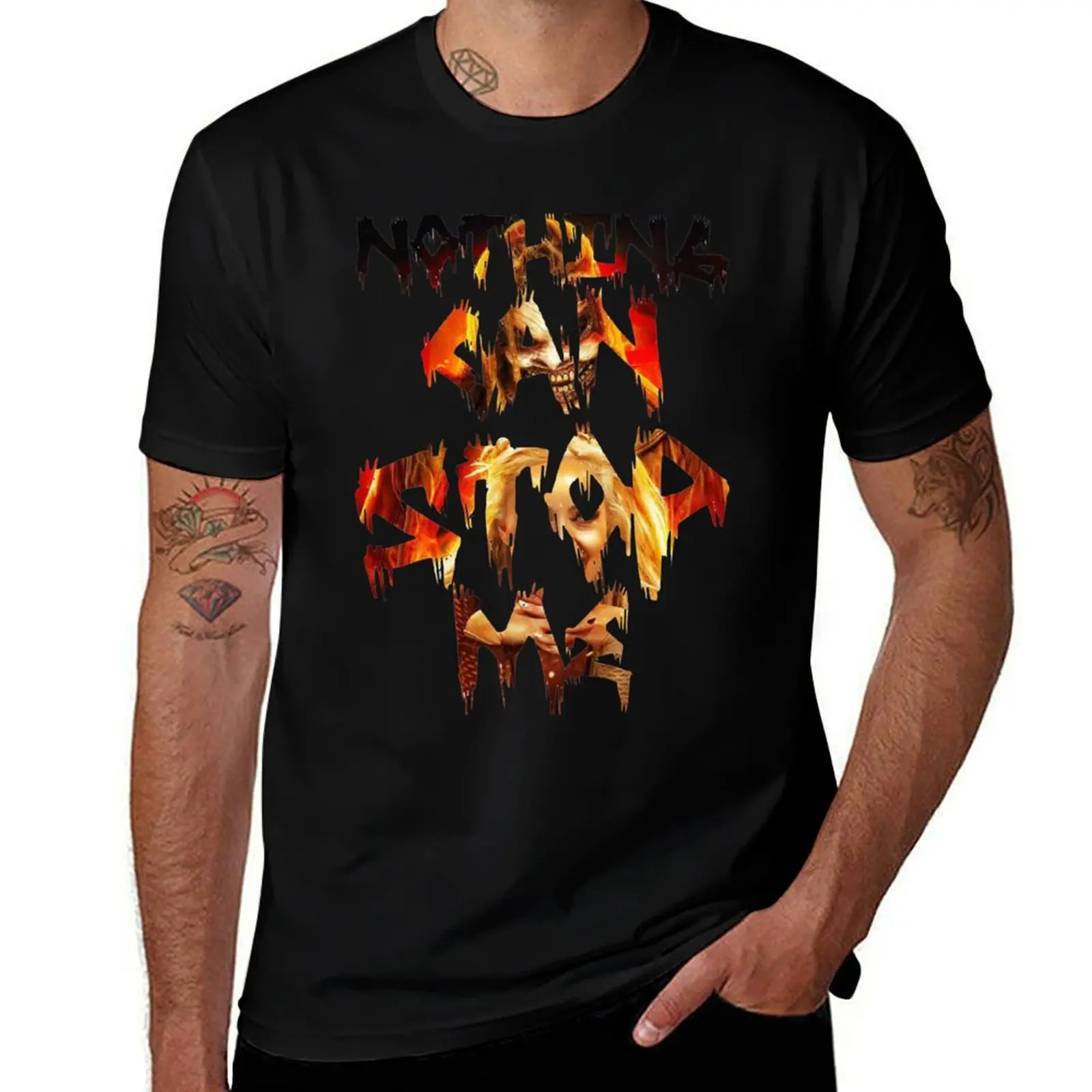 

the fiend Nothing can stop me T-Shirt men t shirt cotton 100% t shirt man designer cotton t shirts high quality T-Shirt
