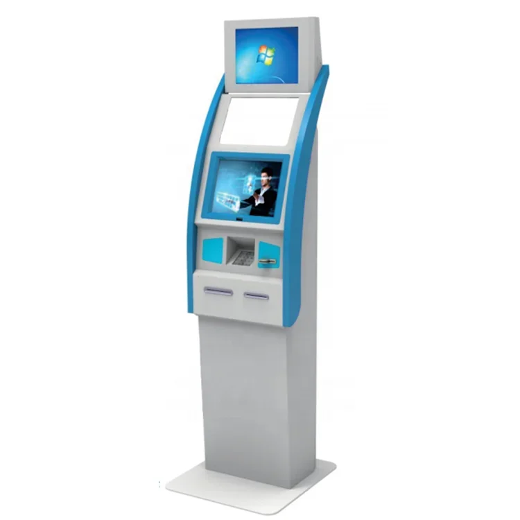 customer service kiosk touchscreen machine  Fast food ordering machine cash and card payment kiosk