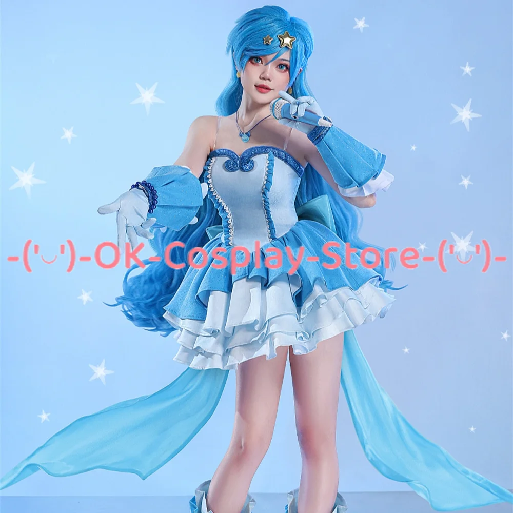 Mermaid Melody Cosplay Anime Mermaid Melody Hanon Hosho Cosplay Costume Woman Party Roleplay Dress