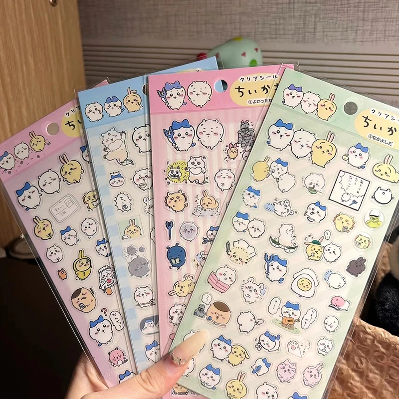 Yiji Niedliche Aufkleber Hachiware USAGI PVC-Sticker Selbstironischer Bär Süße Wasserbecher-Notizbuch-DIY-Kawaii-Aufkleber-Dekoration – Detail 5