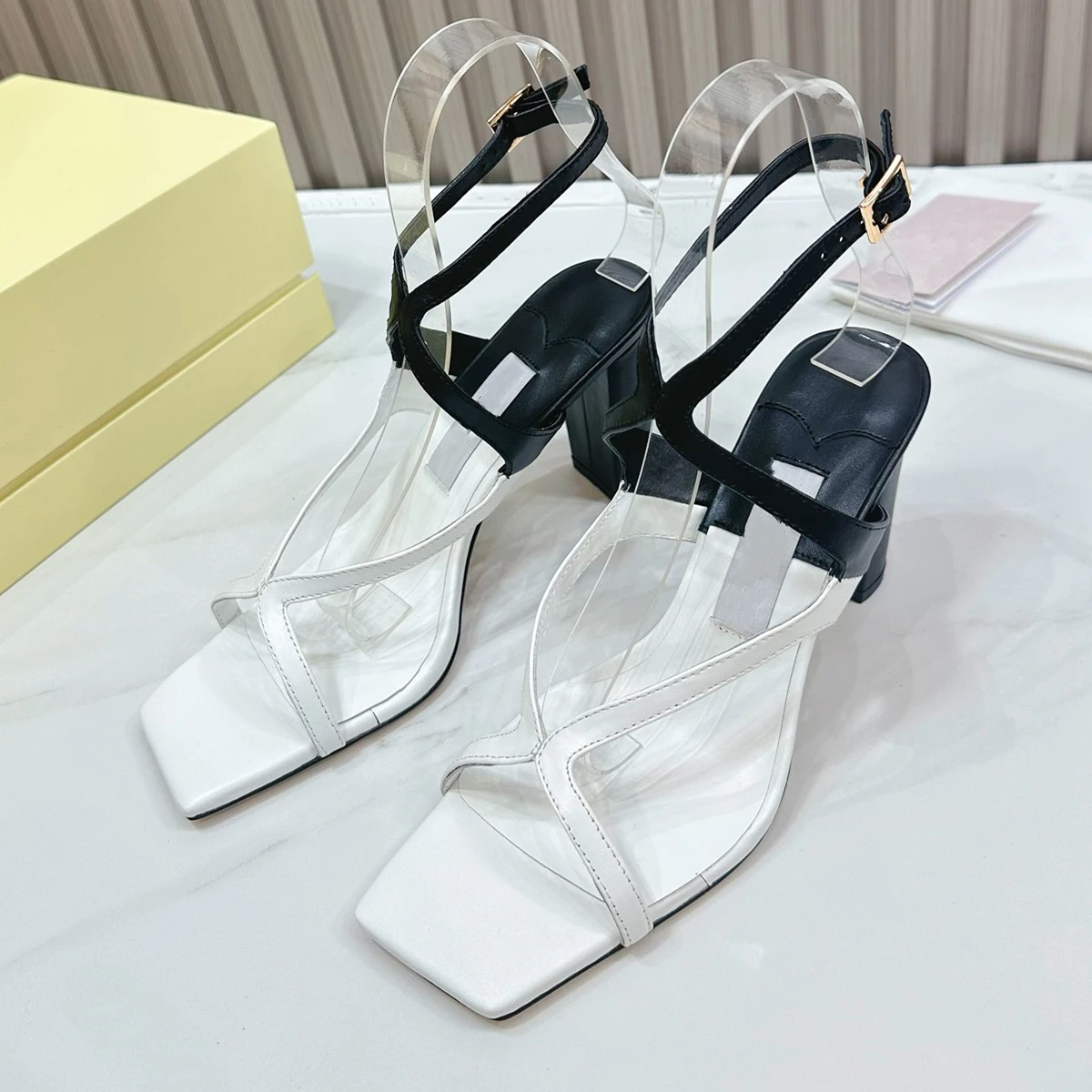 

2024 New Women's high heels sandal Genuine leather sole Summer sandals Comfortable versatile Genuine leather material