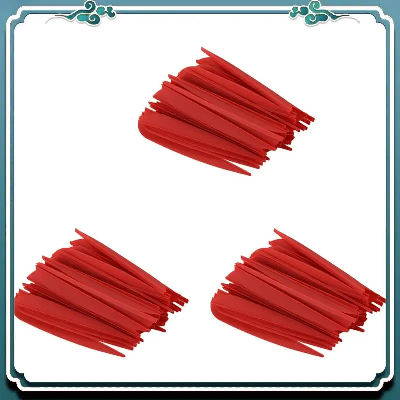 

A65G-лопасти для стрел, 4-дюймовые пластиковые перья для стрел для стрельбы из лука своими руками, упаковка 150 шт. (красный)