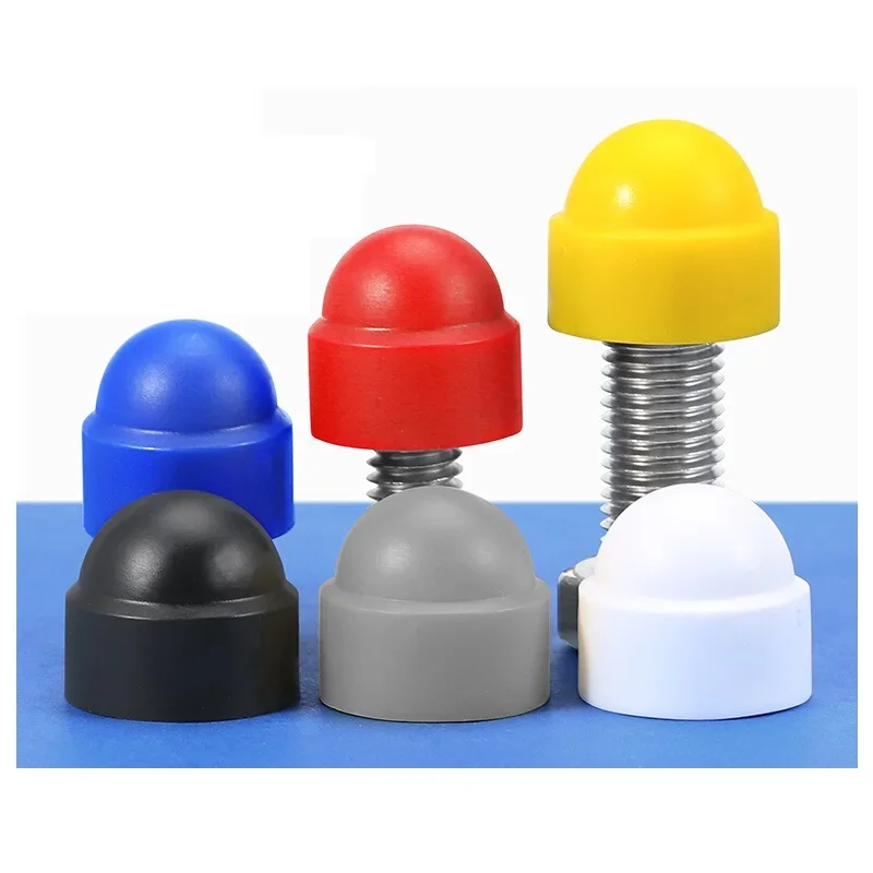 M4-M24 Plastic Dome Bolt Nut Protection Cap Hex Screw Exposed Head Cover Protective Caps