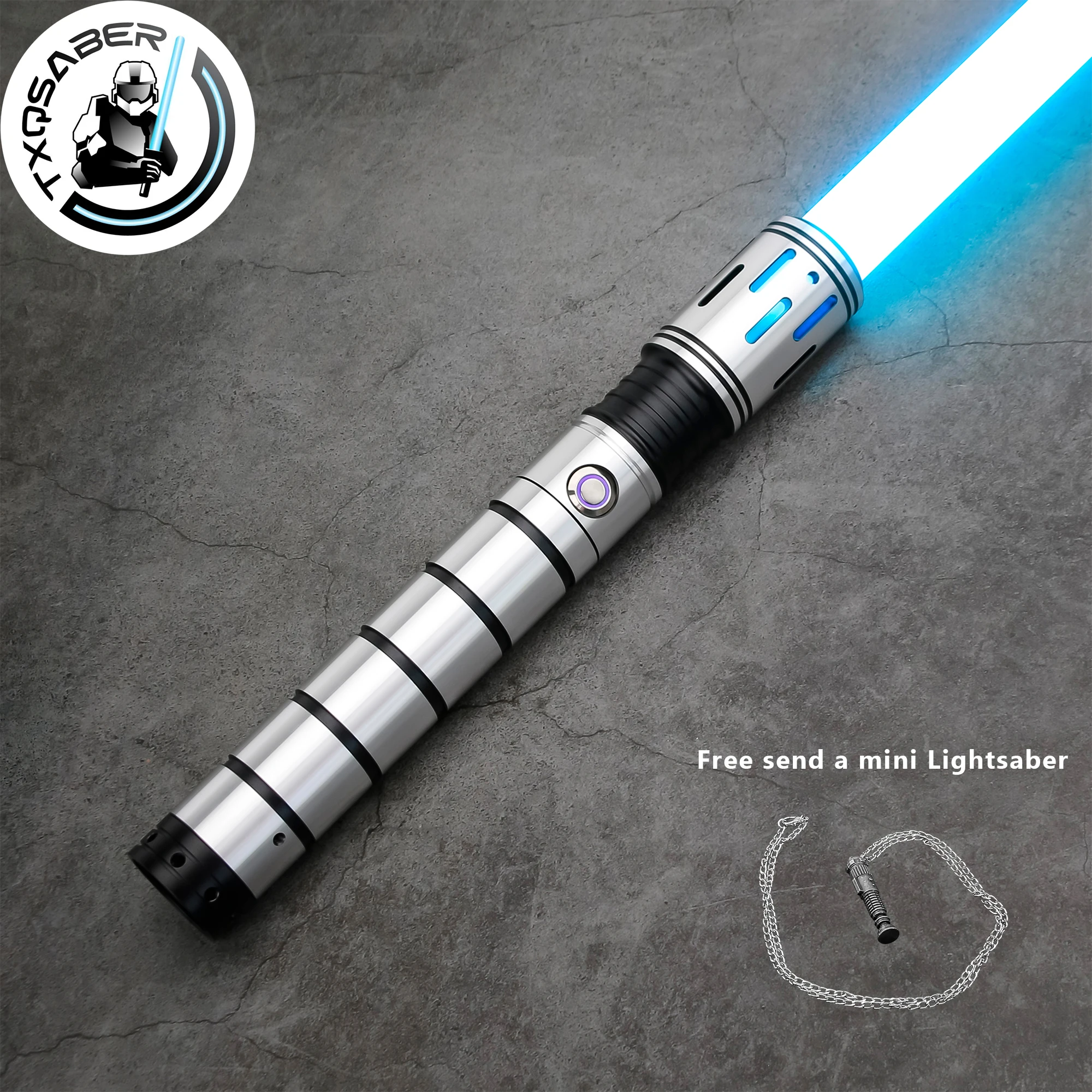 

TXQSABER Световой меч Neo Pixel SD RGB Lightsword E08 Smooth Swing FOC Blaster Jedi Металлическая рукоять Тяжелый дуэльный световой меч для взрослых