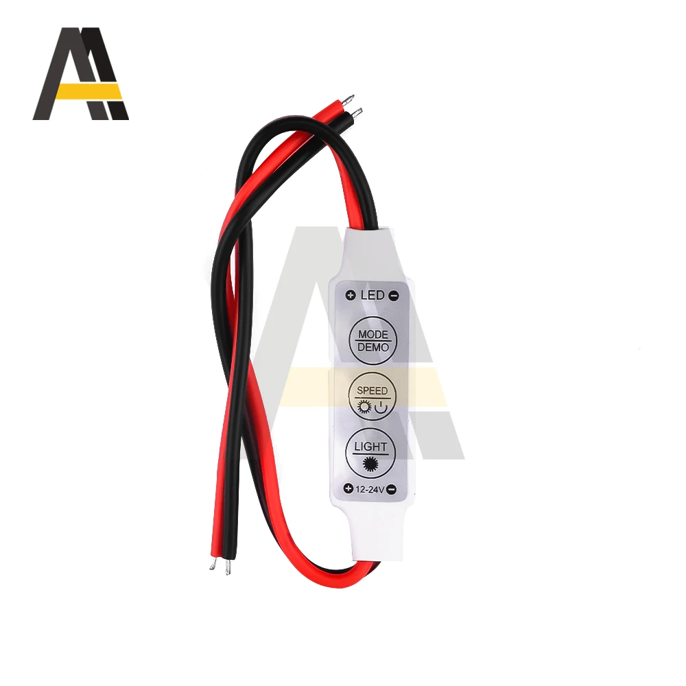 1–10 Stück Mini 12 V LED-Licht, dimmbar, 3-Tasten-Controller, Dimmer, Treiber und Schalter, neueste Steuerung, LED-Lichtleiste