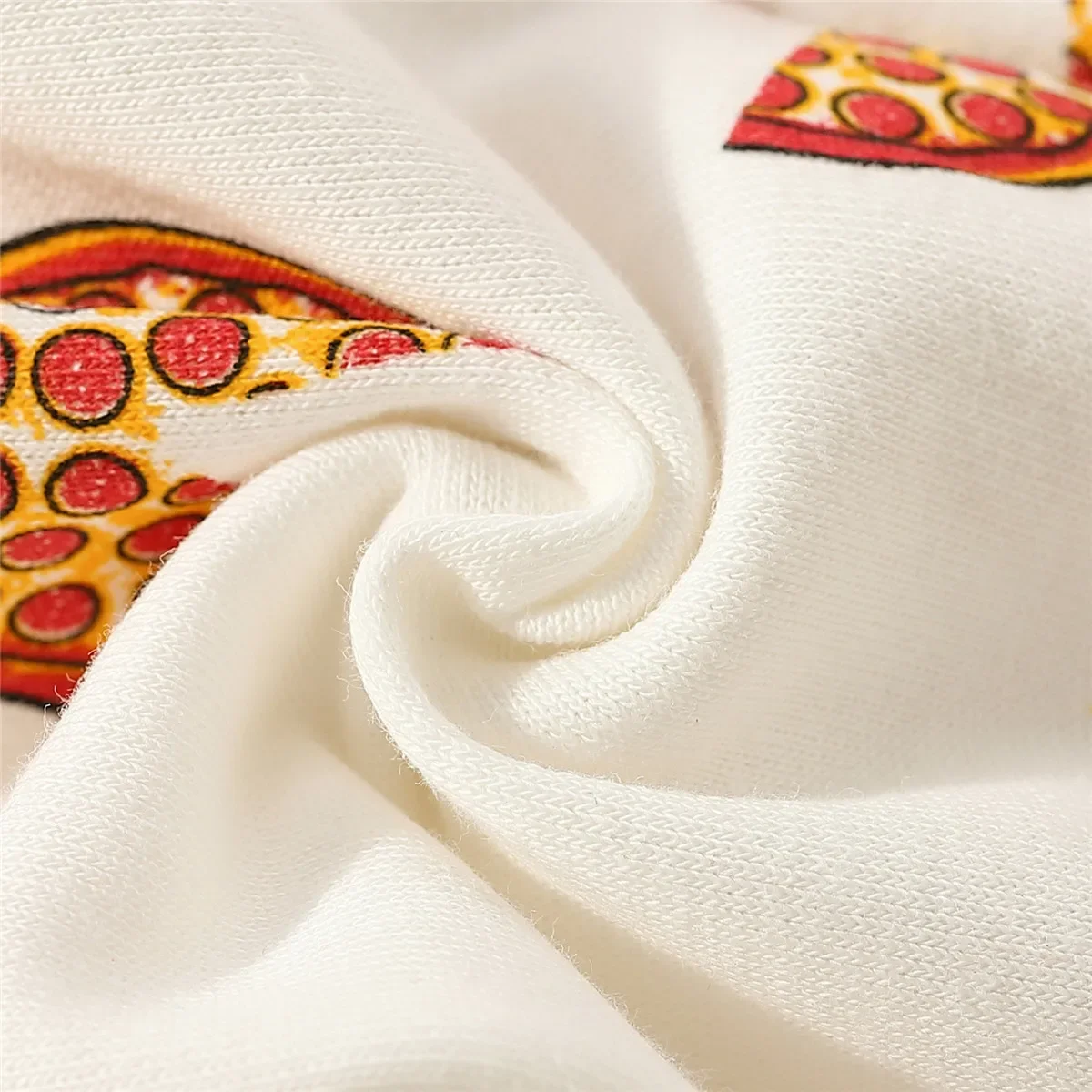 Spring And Summer 2023 Boys And Girls' New Pizza Graffiti Baby Sports Pants Are Suitable For Boys From 6 Months To 3 Years Old