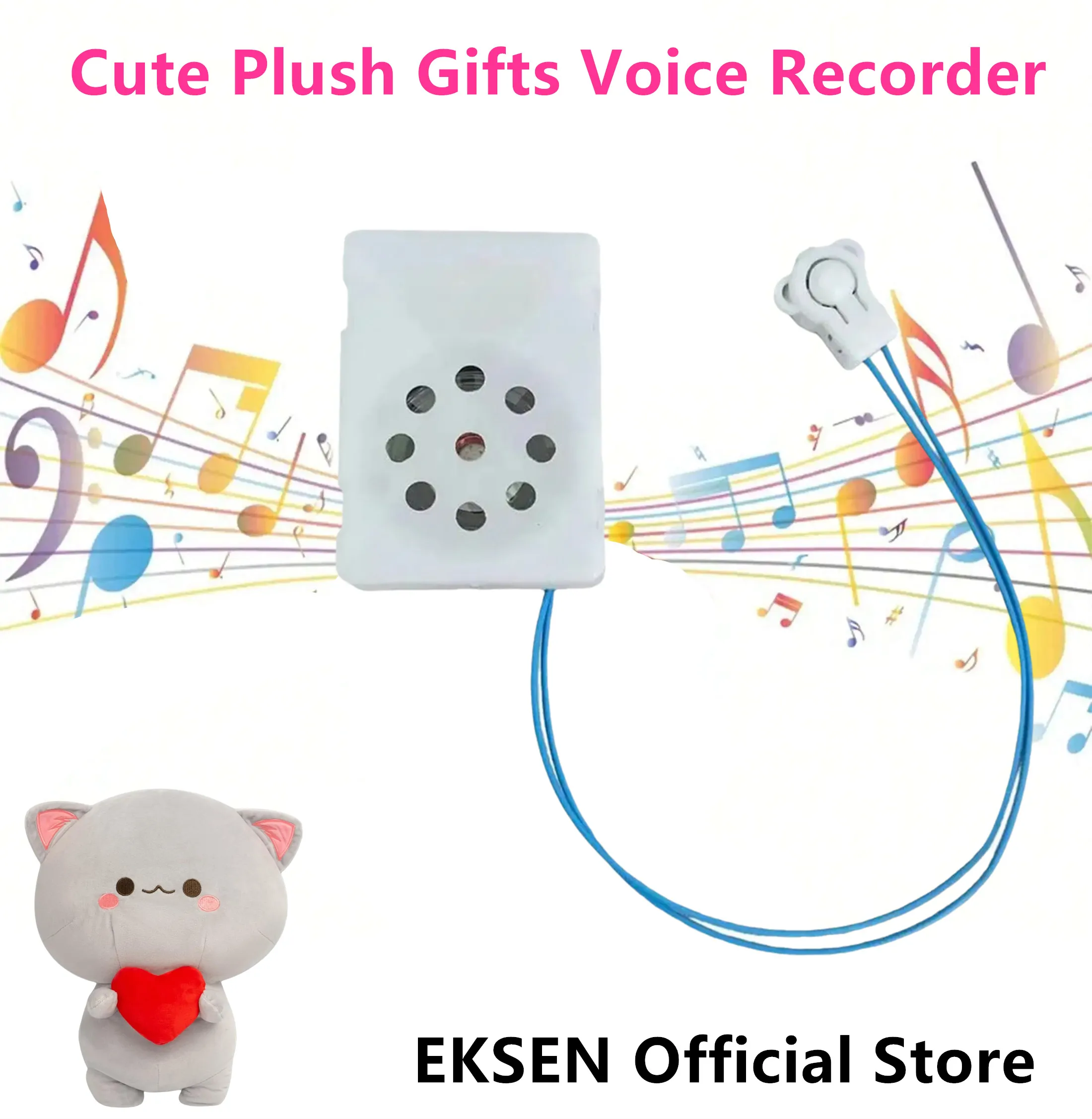 Voice Box For Stuffed Animal Recordable Sound Module For Plush Toy Voice Message Battery Powered Stuffed Animal Sound Recorder