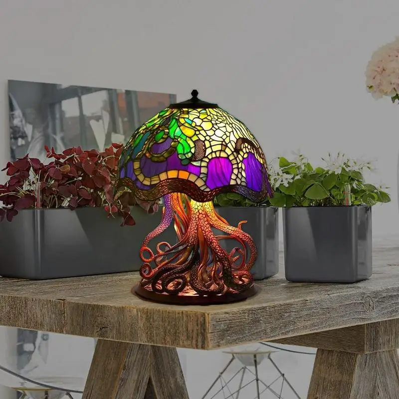 Fantasy Mushroom Night Light Plant Design Home Table Decoration Resin Plant Shape USB Charging Bulb Lamp Dark Decor For Kitchen