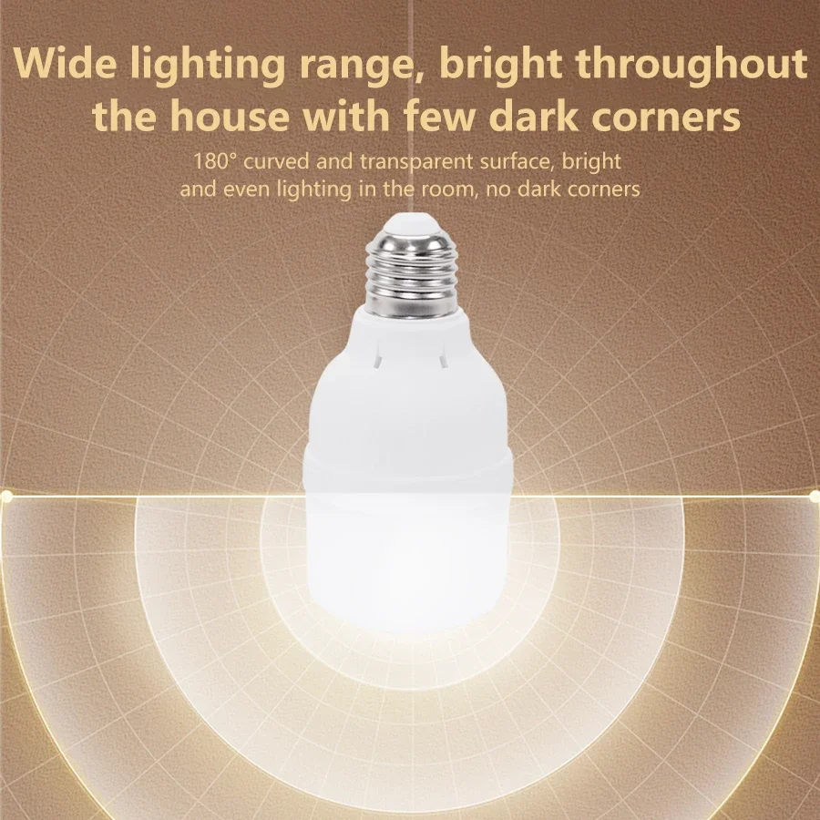 E27 LED Bulb 220V Sound Sensor LED Light Voice & Light Control Saving Energy High Brightness Lamp For Stair Pathway Warehouse