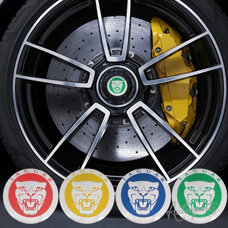Для Jaguar X S F XF XE XJ XK XEL XFL XJL XJ6 XJS XKR XFR 56 мм наклейка на ступицу колеса, модифицированные центральные колпаки ступиц Jaguar.