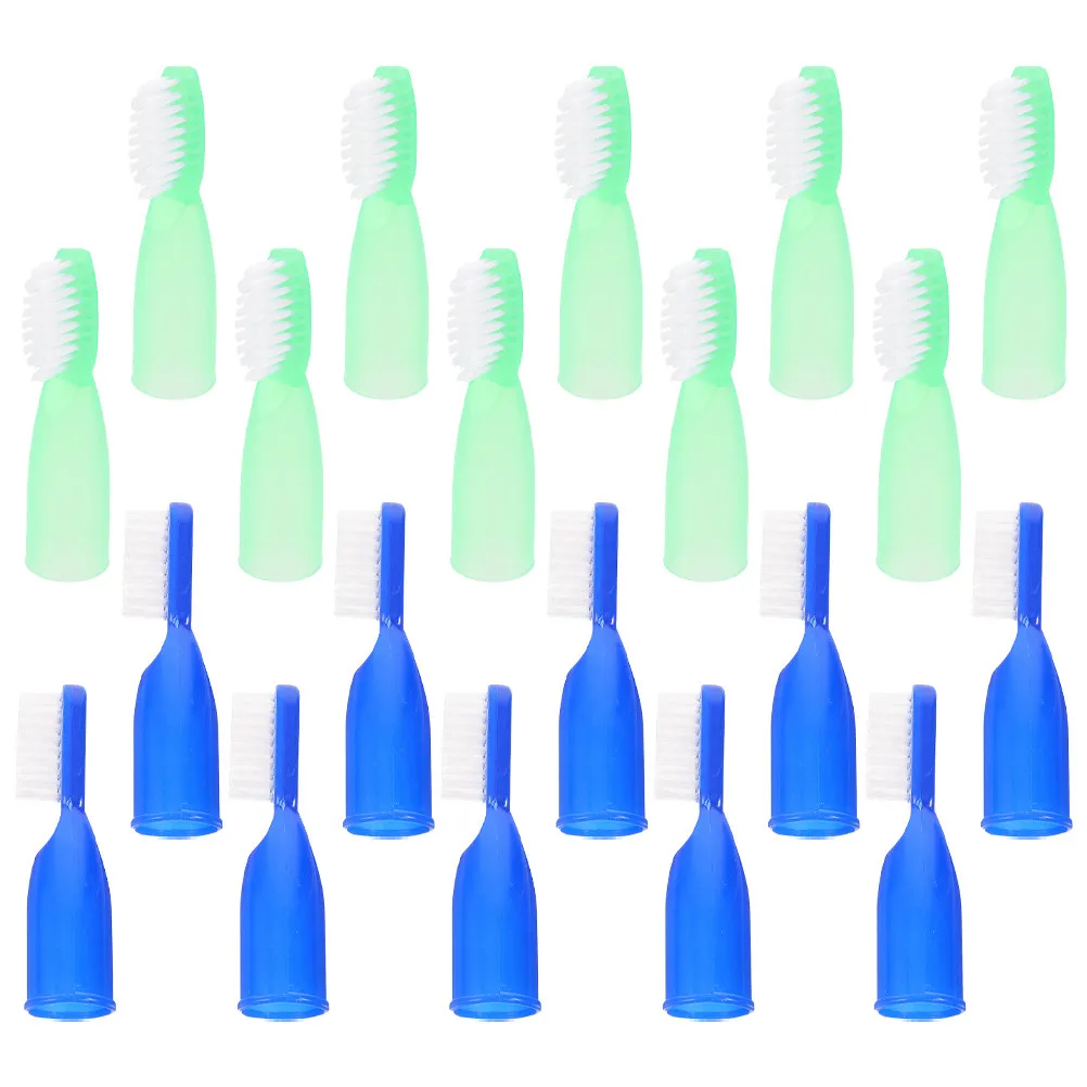 20Pcs Prison Toothbrush Mini Finger Toothbrush Soft Plastic Anti-Self-Harm Tooth Cleaning Tool for Correctional Facilities